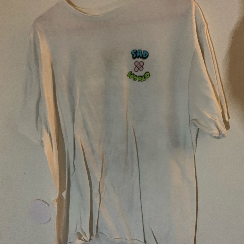 sad sad world oversized tee